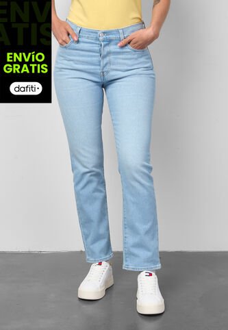 Jean Levi's Wedgie Straight Fit Índigo Claro Levis