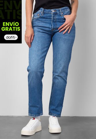 Jean Levi's 501 Original Cropped Fit Índigo Claro Levis