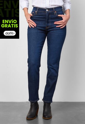 Jean Levi's Wedgie Straight Fit Índigo Oscuro Levis