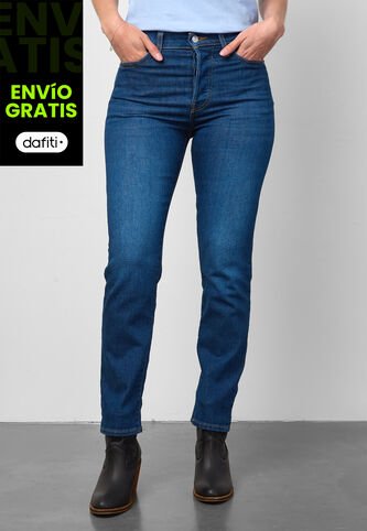Jean Levi's Wedgie Straight Fit Índigo Medio Levis
