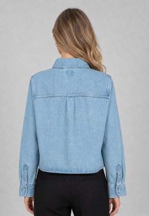 Camisa Denim Levi's Logan Tencel Shaket Índigo Claro