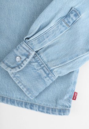 Camisa Denim Levi's Logan Tencel Shaket Índigo Claro
