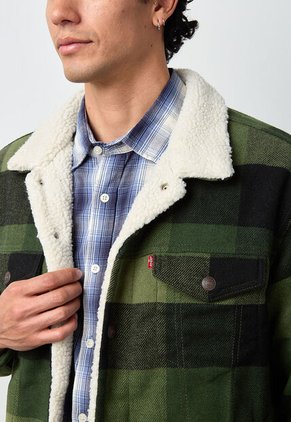 Chaqueta Levi's Plaid Verde
