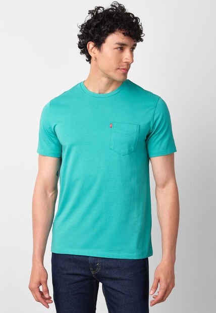 Camiseta Levi's Classic pocket tee Turquesa