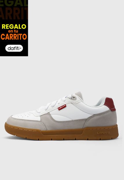 Tenis Lifestyle Blanco-Gris-Miel Levi's La Jolla