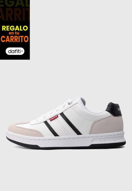 Tenis Lifestyle Blanco-Gris-Negro Levi's Zane