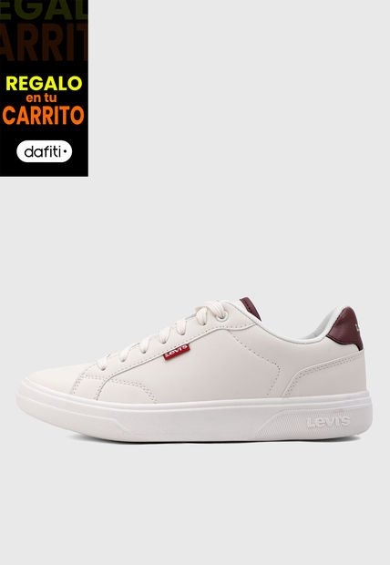 Tenis Lifestyle Marfil-Café Levi's Carter