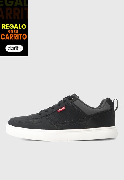 Tenis Lifestyle Negro-Gris-Blanco Levi's Liam