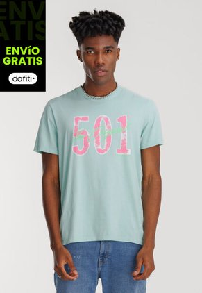 Camiseta Levi's Graphic 501 Aguamarina