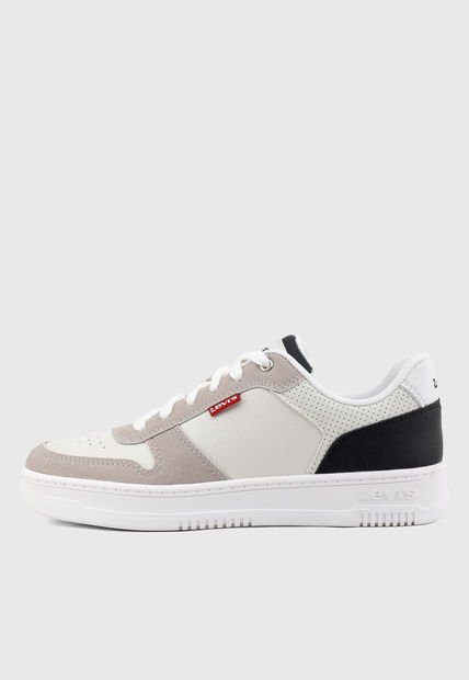 Tenis Lifestyle Marfil-Beige-Negro Levi's Drive Low 2