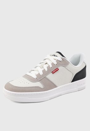 Tenis Lifestyle Marfil-Beige-Negro Levi's Drive Low 2