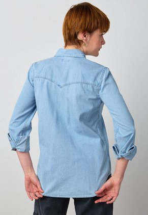 Camisa Denim Levi's The Ultimate Western Índigo Claro