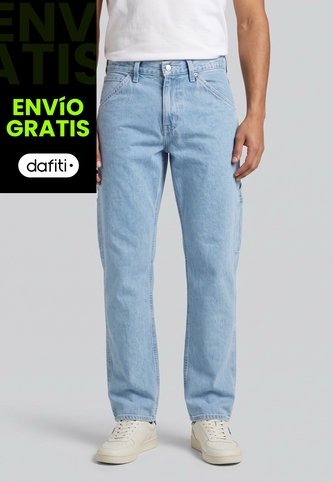 Jean Levi's 555 Relaxed Straight Carpenter Fit Índigo Claro Levis