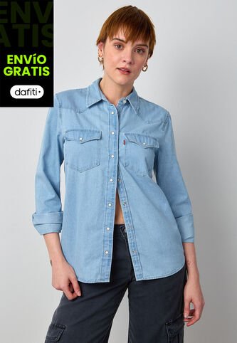 Camisa Denim Levi's The Ultimate Western Índigo Claro Levis