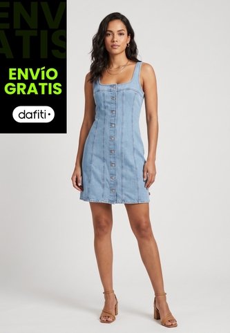 Vestido Corto Denim Levi's Índigo Claro Levis