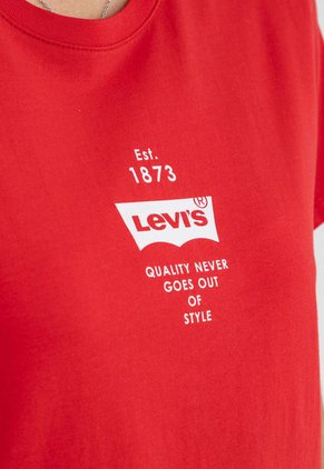 Camiseta Blanco-Rojo Levi's