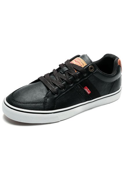 Tenis Negro-Café-Blanco Levi´s Turner