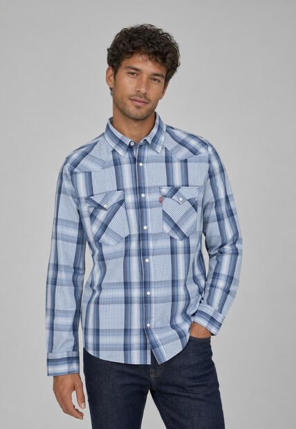 Camisa Levi's Classic Western Azul