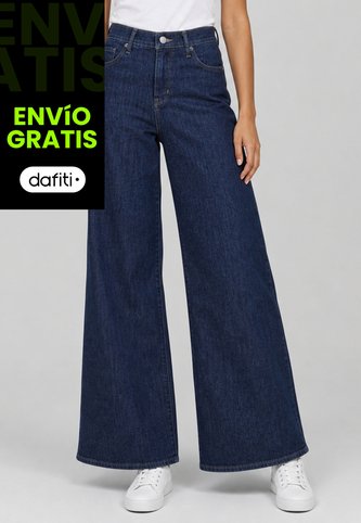 Jean Levi's 318 Shaping Wide Leg Fit Índigo Medio Levis