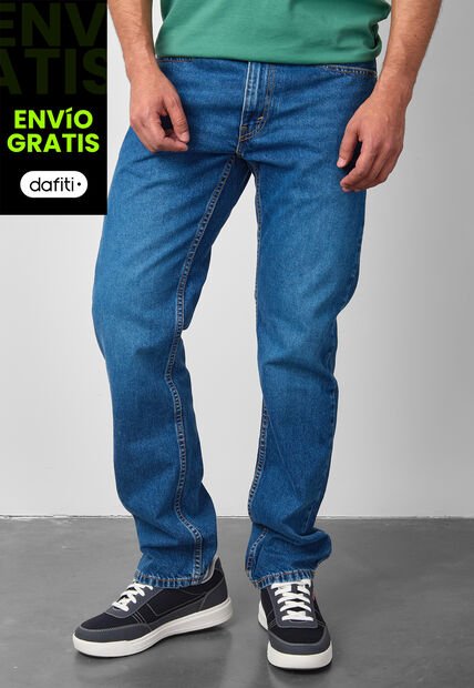 Jean Levi's 514 Straight Fit Índigo Medio