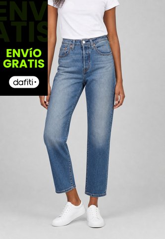 Jean Levi's 501 Cropped Fit Índigo Claro Levis
