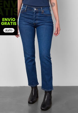 Jean Levi's Wedgie Straight Fit Índigo Medio Levis