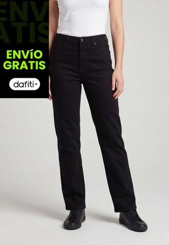 Jean Levi's Ribcage Straight Ankle Fit Negro Levis