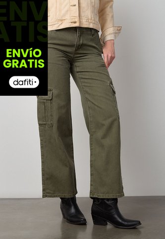 Jean Cargo Levi's Superlow Loose Fit  Verde Levis