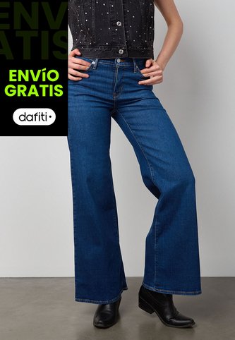 Jean Levi's 318 Shaping Wide Leg Fit índigo Medio Levis
