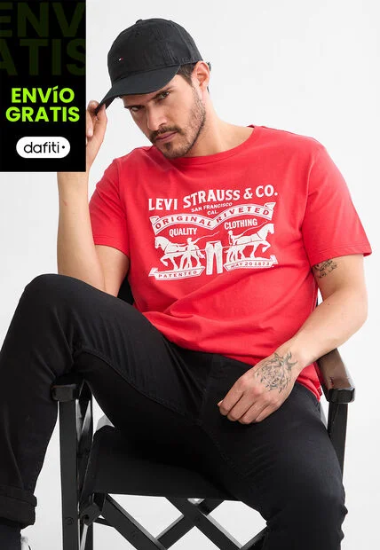 Camiseta Levi's Rojo