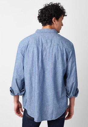 Camisa Denim Levi's Barstow Índigo Medio