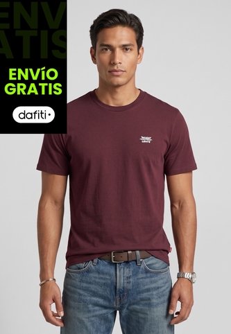 Camiseta Levi's Graphic Crewneck Vinotinto Levis