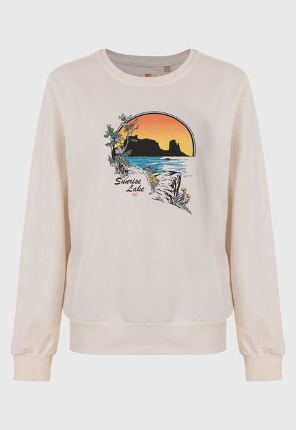 Buzo Levi's Classic Crewneck Marfil