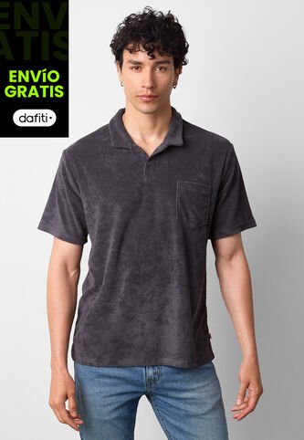 Polo Levi's Terry Pocket Gris Oscuro Levis