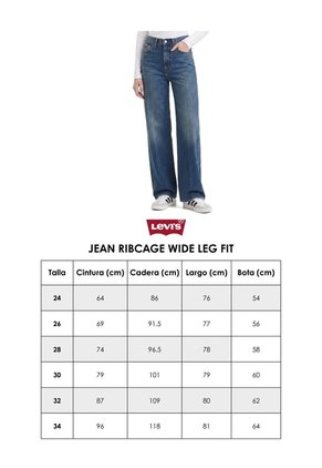 Jean Levi's Ribcage Wide Leg Fit Negro