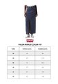 Falda Larga Denim Levi's Ankle Colum Fit Blanco de Levis