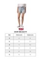 Short Denim Levi's Ribcage Zip Fit Negro de Levis