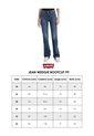 Jean Levi's Wedgie Bootcut Fit Negro de Levis