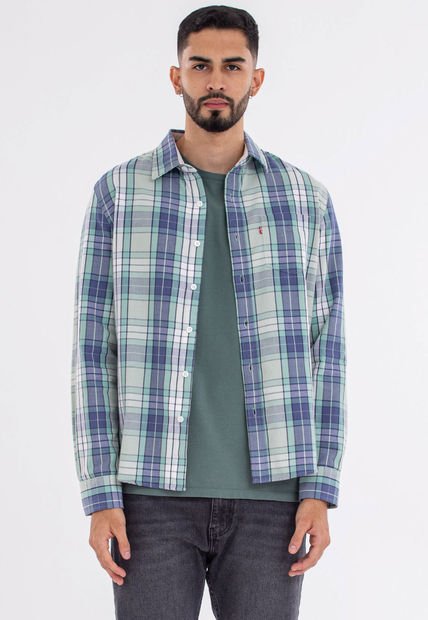 Camisa Verde-Azul Levi's Classic One Pocket