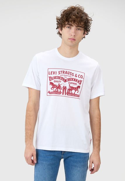 Camiseta Blanco-Rojo Levi's