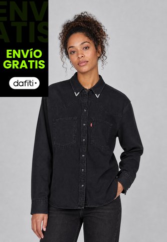Camisa Denim Levi's Teadora Western Negro Levis