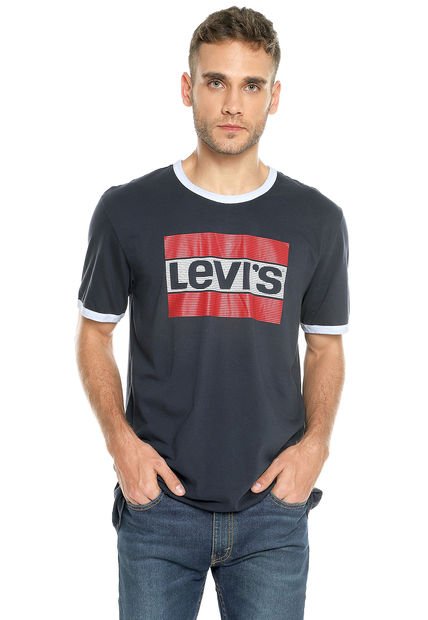 Camiseta Azul-Blanco Levi´s