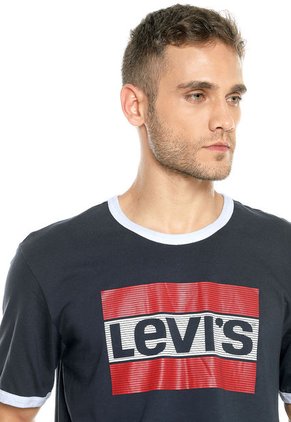Camiseta Azul-Blanco Levi´s