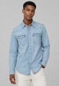 Camisa Denim Levi's Barstow Western Índigo Claro de Levis