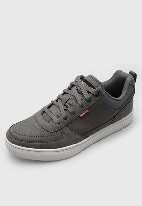 Tenis Lifestyle Gris Oscuro-Marfil Levi's Liam Lo