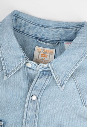 Camisa Denim Levi's Barstow Western Índigo Claro