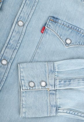 Camisa Denim Levi's Barstow Western Índigo Claro