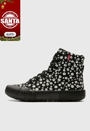 Tenis Levi's Oliva Floral Negro