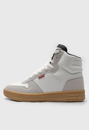 Tenis Lifestyle Blanco-Gris-Crema Levi's Drive Hi 2
