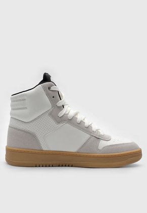 Tenis Lifestyle Blanco-Gris-Crema Levi's Drive Hi 2